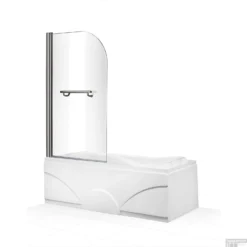 Badwand Boss & Wessing Bibi Afgerond 80x140cm Scharnierend Omkeerbaar 6mm