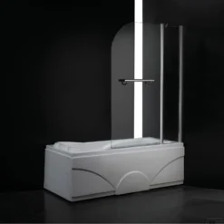 Badwand Boss & Wessing Bibi Afgerond 100x140cm Scharnierend Omkeerbaar 6mm