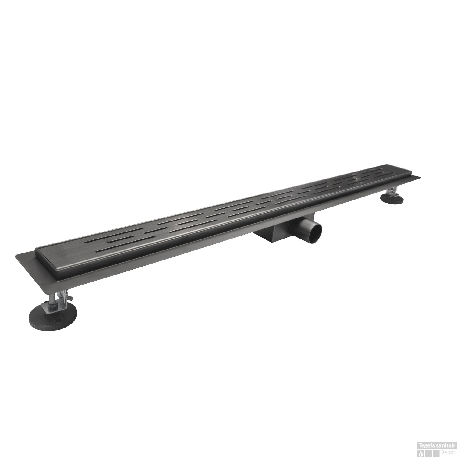 Douchegoot Boss & Wessing Colorato Compleet 70cm Geborsteld Gunmetal