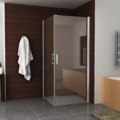 BWS Douchecabine Dubbele Swingdeur 90x90cm 8mm NANO Coating