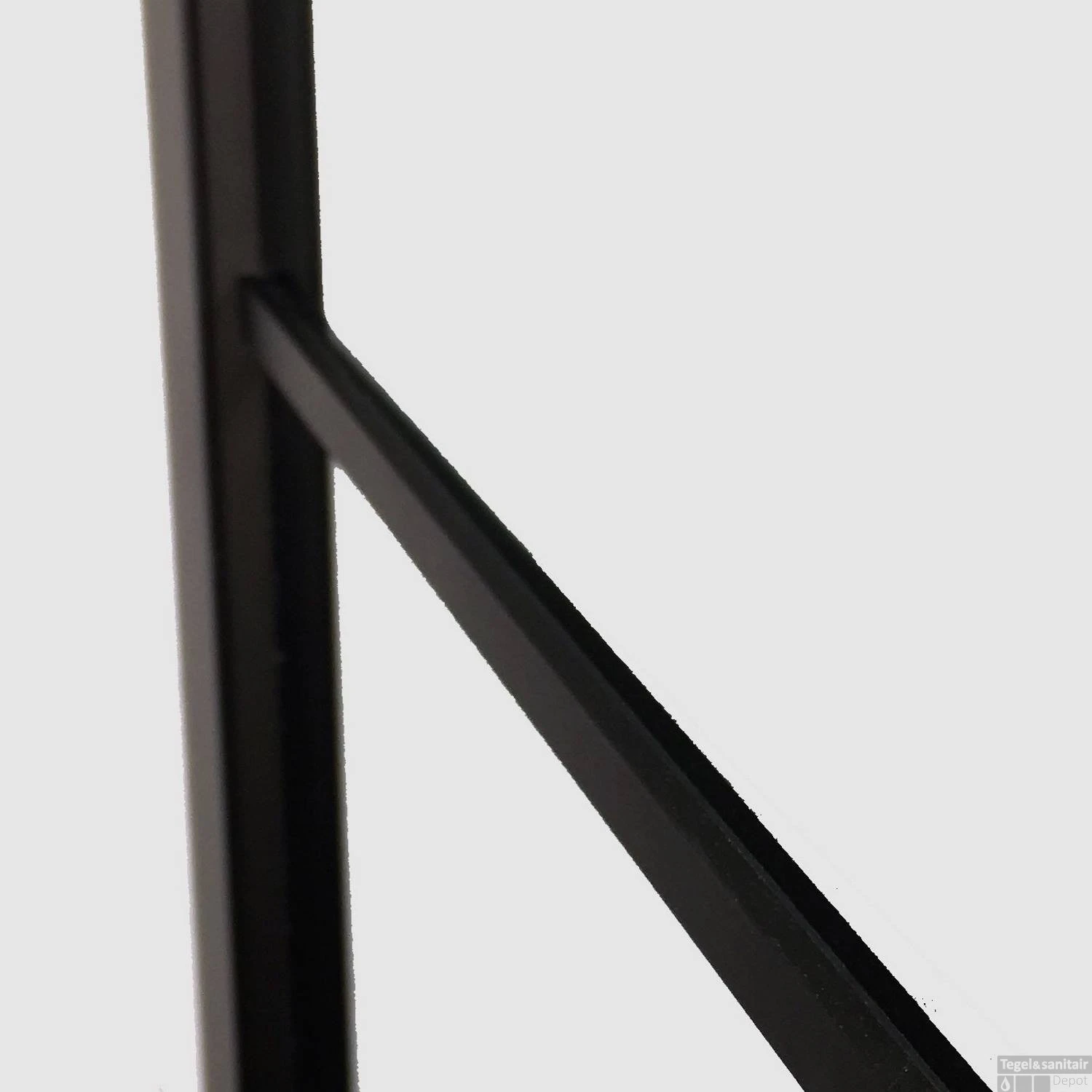 BWS Douchecabine Frame 120x70 Cm 8 Mm NANO Glas Mat Zwart Raster 4 BWS Douchecabine Frame 120x70 Cm 8 Mm NANO Glas Mat Zwart Raster - Afbeelding 2