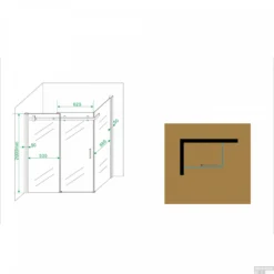 BWS Douchecabine Met Schuifdeur 120x100cm 8mm NANO Coating -Aanbiedingen Ontspan Bad Winkel bws douchecabine schuifdeur zijwand nano coating tech