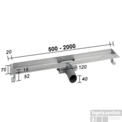 BWS Douchegoot RVS Met Flens 60 Cm Uitneembaar Sifon Standaard Rooster -Aanbiedingen Ontspan Bad Winkel bws douchegoot rvs met flens 60 cm uitneembaar sifon standaard rooster bws4311.33 tech