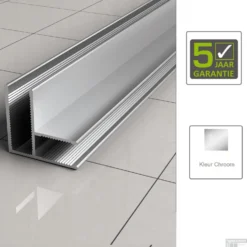 BWS Hoekprofiel 90 Graden T.b.v. Glaswand 1 Cm