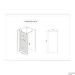 BWS Inloopdouche Pro Line Rookglas 100x200 8mm Nano Coating -Aanbiedingen Ontspan Bad Winkel bws inloopdouche pro line rookglas 100x200 8mm nano coating tech