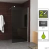 BWS Douchewand Rookglas 10mm | Nano Coating | Inloopdouche (Alle Maten) -Aanbiedingen Ontspan Bad Winkel bws inloopdouche rookglas 120x200cm 10mm nano coating shop 1
