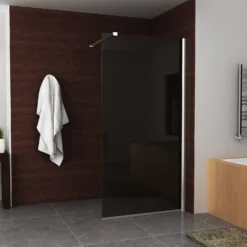 BWS Inloopdouche Rookglas 120x200cm 10mm Nano Coating