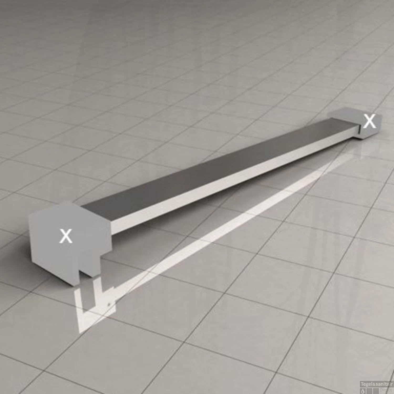 BWS Losse Vierkante Stabilisatiestang 120 Cm Chroom 5 BWS Losse Vierkante Stabilisatiestang 120 Cm Chroom - Afbeelding 3