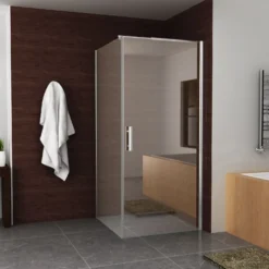 BWS Nisdeur Eco Inclusief Muurprofiel 90x195 Cm 6 Mm Aluminium