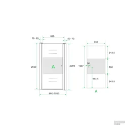 BWS Nisdeur Met Middenband 100x200cm 8mm NANO Coating Links 11 BWS Nisdeur Met Middenband 100x200cm 8mm NANO Coating Links -Aanbiedingen Ontspan Bad Winkel bws nisdeur met middenband 100x200cm 8mm nano coating links tech 1