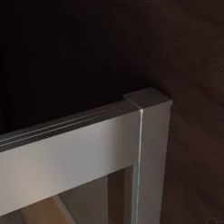 BWS Douchedeur | Softclose 2.0 | 140x200cm | 8mm Aluminium NANO Coating | Nisdeur -Aanbiedingen Ontspan Bad Winkel bws nisdeur softclose 2.0 douchedeur aluminium nano coating 5 3