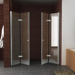 BWS Vouwbare Nisdeur Links 90x202 Cm 8mm NANO Harmonica Deur -Aanbiedingen Ontspan Bad Winkel bws vouwbare nisdeur links 90x202 cm 8mm nano 6