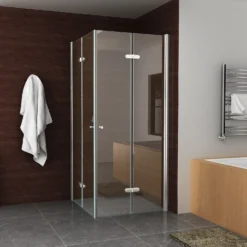 BWS Vouwbare Nisdeur Links 90x202 Cm 8mm NANO Harmonica Deur -Aanbiedingen Ontspan Bad Winkel bws vouwbare nisdeur links 90x202 cm 8mm nano 7