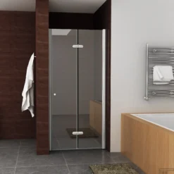 BWS Vouwbare Nisdeur Links 90x202 Cm 8mm NANO Harmonica Deur