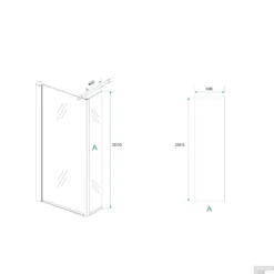 BWS Zijwand Met Hoekprofiel En Middenband 40x200 Cm 10 Mm NANO Coating -Aanbiedingen Ontspan Bad Winkel bws zijwand met hoekprofiel en middenband 40x200 cm 10 mm nano coating tech