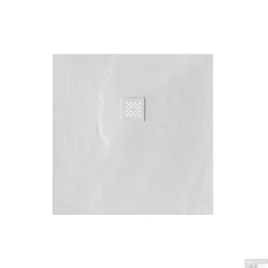 Douchebak Sanitop Just Creating Relievo Crag 90x90 Cm Mat Wit