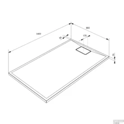 Douchebak Allibert Terreno Rechthoek Inbouw Polybeton 140x80 Cm Wit -Aanbiedingen Ontspan Bad Winkel douchebak allibert terreno rechthoek inbouw polybeton 140x80 cm tech