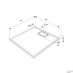 Douchebak Allibert Terreno Vierkant Inbouw Polybeton 90x90 Cm Wit -Aanbiedingen Ontspan Bad Winkel douchebak allibert terreno vierkant inbouw polybeton 90x90 cm wit tech