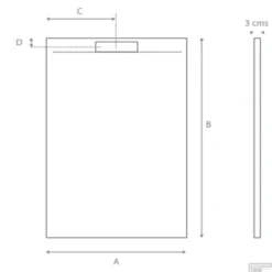 Douchebak Boss & Wessing Renovi 160x90x3 Cm Composietsteen Mat Grijs -Aanbiedingen Ontspan Bad Winkel douchebak best design renovi 160x90x3 cm composietsteen grijs douchebak tech