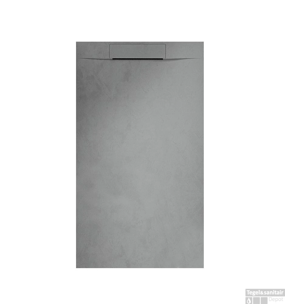 Douchebak Boss & Wessing Talpo 160x90x3 Cm Composietsteen Mat Grijs 3 Douchebak Boss & Wessing Talpo 160x90x3 Cm Composietsteen Mat Grijs