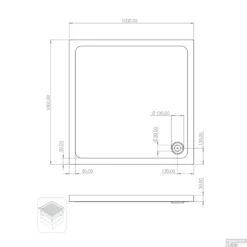 Douchebak Boss & Wessing Veroni Vierkant 100x100cm Acryl Wit 7 Douchebak Boss & Wessing Veroni Vierkant 100x100cm Acryl Wit -Aanbiedingen Ontspan Bad Winkel douchebak boss wessing veroni vierkant 100x100cm acryl wit tech