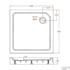 Douchebak Opbouw Best Design Project Vierkant 90x90x14 Cm Hoogglans Wit -Aanbiedingen Ontspan Bad Winkel douchebak opbouw best design project tech