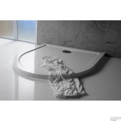 Douchebak Polysan Klasik D-vorm 90x90x4cm Cast Marble Wit -Aanbiedingen Ontspan Bad Winkel douchebak polysan klasik d vorm 90x90x4cm cast marble witsfeer