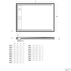 Douchebak Rechthoek Zelfdragend Easy Tray 140x90x5cm Wit Glans -Aanbiedingen Ontspan Bad Winkel douchebak rechthoek zelfdragend easy tray 140x90x5cm glans tech