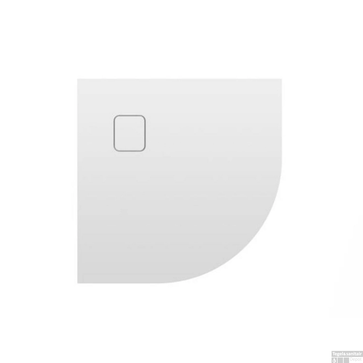 Douchebak Riho Basel Kwartrond 90x90 Cm Glans Wit