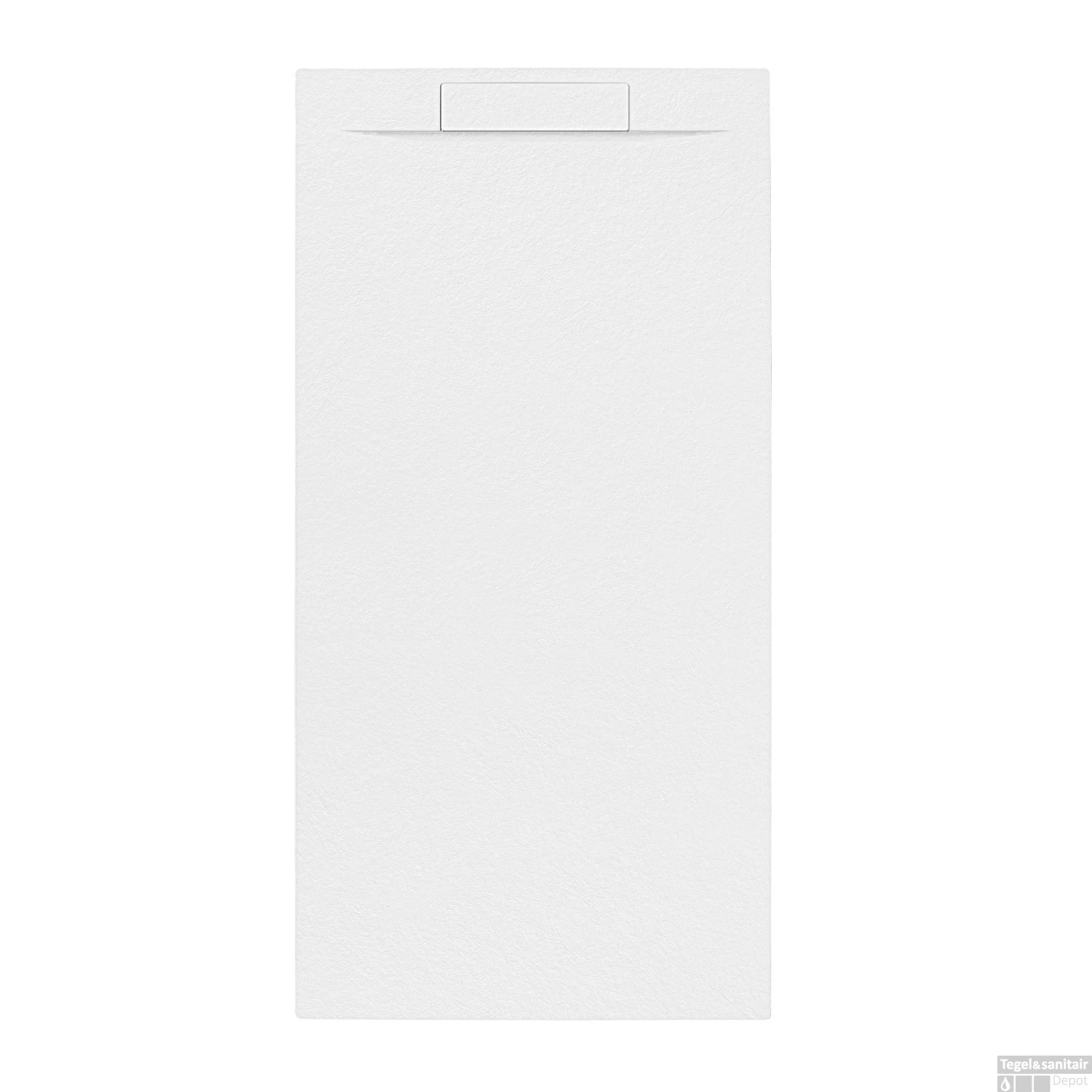 Douchebak + Sifon Allibert Rectangle 160x80 Cm Mat Wit