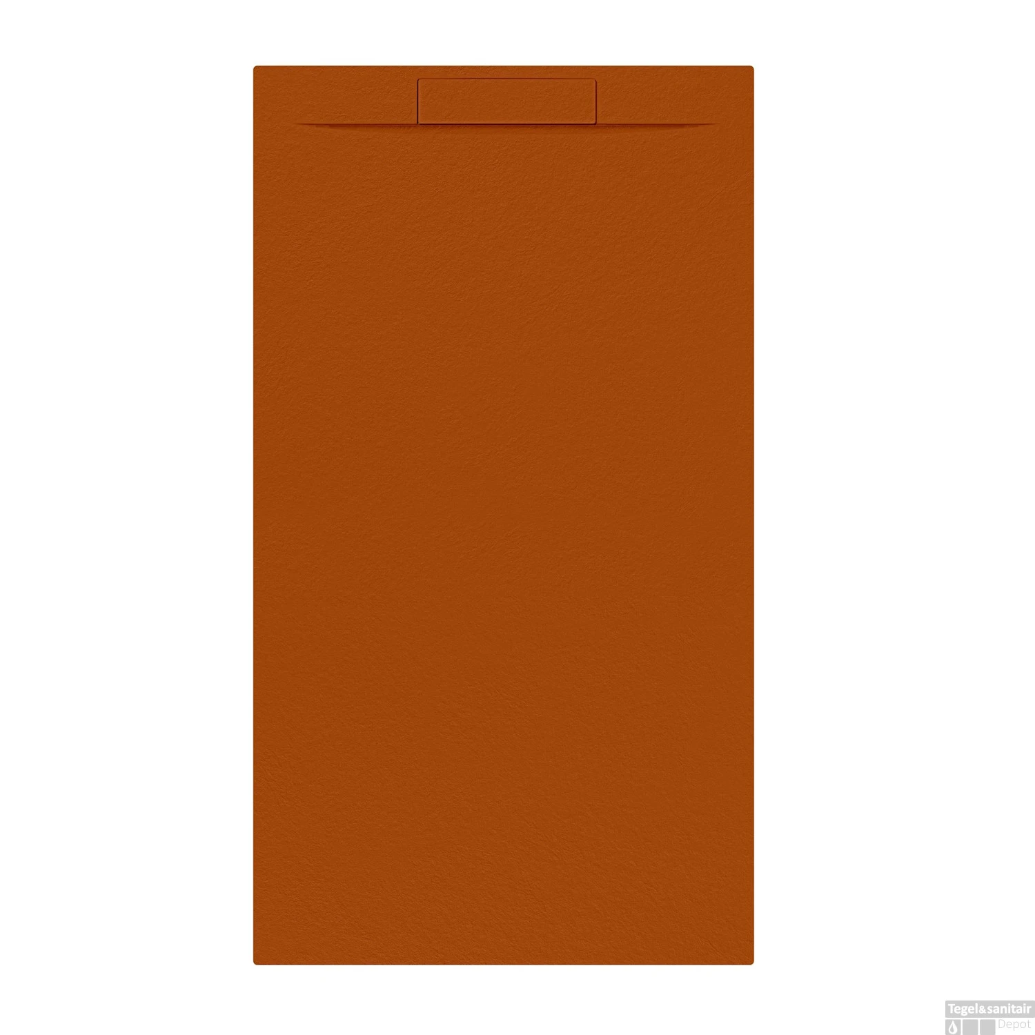 Douchebak + Sifon Allibert Rectangle 160x90 Cm Satijn Koper Oranje