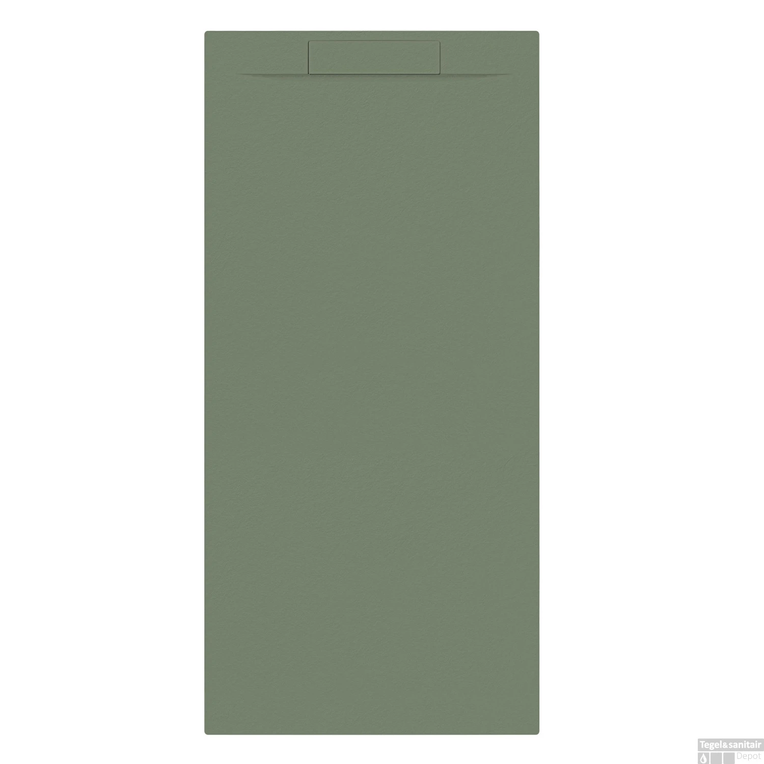 Douchebak + Sifon Allibert Rectangle 180x80 Cm Eucalyptus Groen