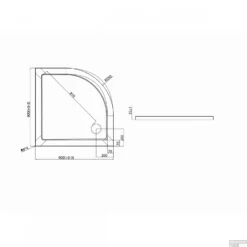 Douchebak VM Go Helion 90x3.5cm Composiet Kwartrond Wit Verstevigd -Aanbiedingen Ontspan Bad Winkel douchebak vm go helion 90x3.5cm composiet kwartrond wit verstevigd tech