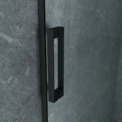 Douchecabine Boss & Wessing Rocta Schuifdeur Incl Zijwand 8 Mm Glas Mat Zwart (Alle Maten) -Aanbiedingen Ontspan Bad Winkel douchecabine boss wessing rocta 90x160x195cm schuifdeur incl zijwand 8 mm glas mat zwart 4 1