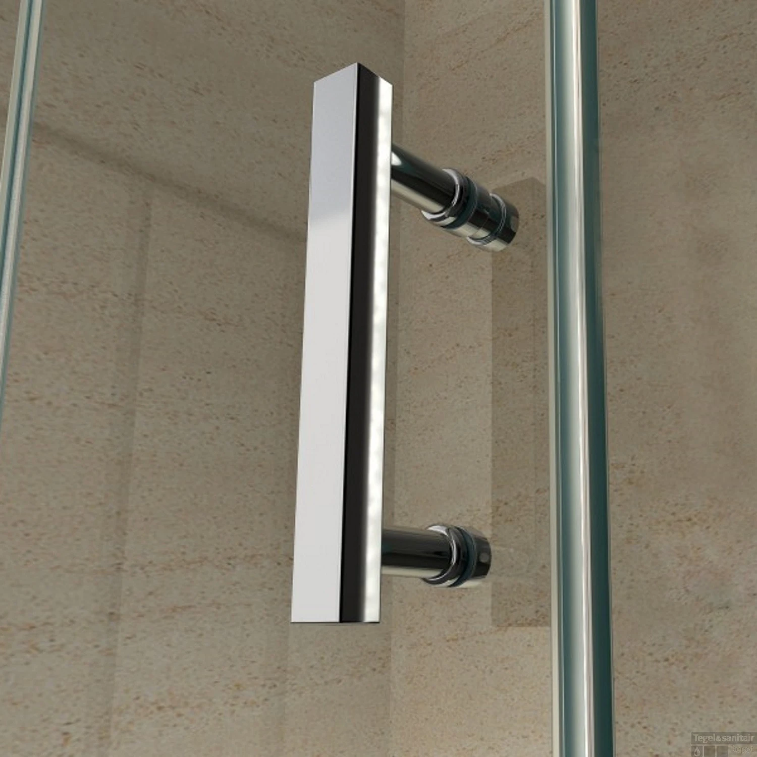 Douchecabine Boss & Wessing Slide 140x90x195 Cm 8 Mm Nano Coating - Afbeelding 4