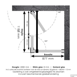 Douchecabine Compleet Just Creating Profielloos 3-Delig Dubbel Draaibaar 90x120 Cm Goud 7 Douchecabine Compleet Just Creating Profielloos 3-Delig Dubbel Draaibaar 90x120 Cm Goud -Aanbiedingen Ontspan Bad Winkel douchecabine compleet just creating 90x120 tech 1