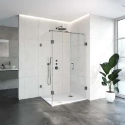 Douchecabine Compleet Just Creating Profielloos 3-Delig 90x120 Cm Gunmetal -Aanbiedingen Ontspan Bad Winkel douchecabine compleet just creating profielloos 3 delig 90x120 cm gunmetal sfeer