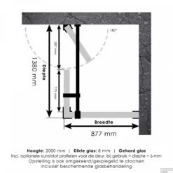 Douchecabine Compleet Just Creating Profielloos 3-Delig 90x140 Cm Goud -Aanbiedingen Ontspan Bad Winkel douchecabine compleet just creating profielloos 90x140