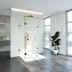 Douchecabine Compleet Just Creating Profielloos XL 90x120 Cm Goud -Aanbiedingen Ontspan Bad Winkel douchecabine compleet just creating profielloos xl 90x120 cm goud