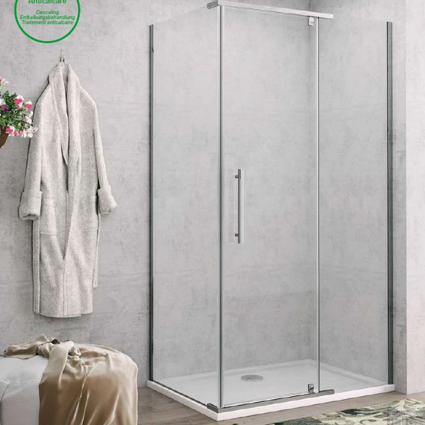 Douchecabine Lacus Lampedusa 90 Met Klapdeur 8mm Helder Glas 3 Douchecabine Lacus Lampedusa 90 Met Klapdeur 8mm Helder Glas