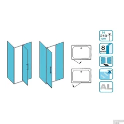 Douchecabine Lacus Lampedusa 90 Met Klapdeur 8mm Helder Glas 8 Douchecabine Lacus Lampedusa 90 Met Klapdeur 8mm Helder Glas -Aanbiedingen Ontspan Bad Winkel douchecabine lacus lampedusa met klapdeur helder glas tech