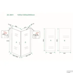 BWS Douchecabine 100x100 Cm Met Swingdeur 8mm Nano Coating -Aanbiedingen Ontspan Bad Winkel douchecabine met swingdeur 100x100cm 8mm nano coating tech 1 1