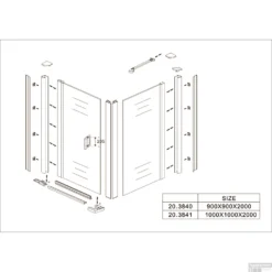 BWS Douchecabine 100x100 Cm Met Swingdeur 8mm Nano Coating -Aanbiedingen Ontspan Bad Winkel douchecabine met swingdeur 100x100cm 8mm nano coating tech 2 1