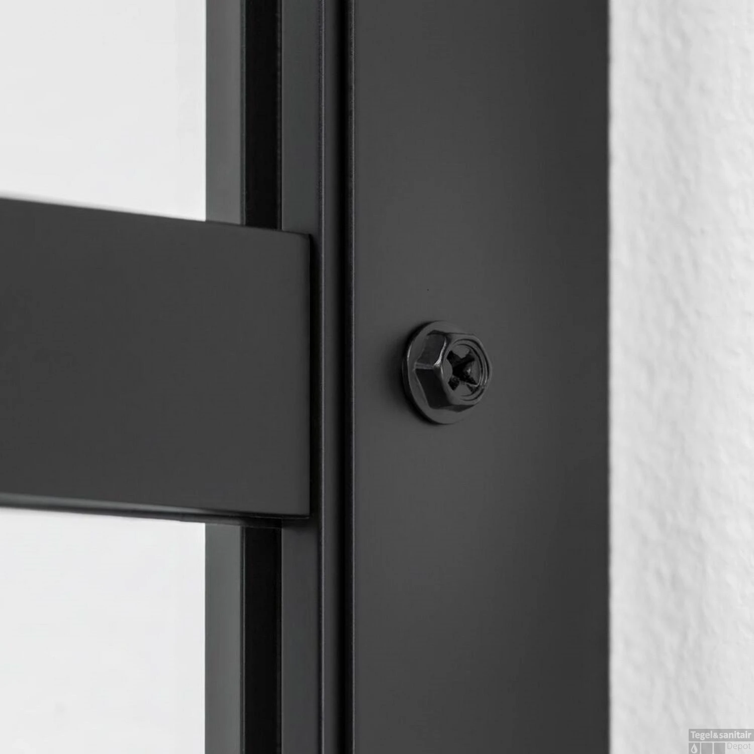 Douchecabine Sealskin Soho 90x80 Cm Met Draaideur Links Hoekcabine 8 Mm Helderglas Mat Zwart 4 Douchecabine Sealskin Soho 90x80 Cm Met Draaideur Links Hoekcabine 8 Mm Helderglas Mat Zwart - Afbeelding 2