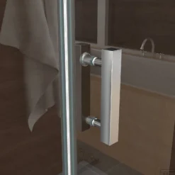 BWS Douchecabine 100x100 Cm Met Swingdeur 8mm Nano Coating -Aanbiedingen Ontspan Bad Winkel douchecabine vierkant 1 swingdeur boss wessing met nano coating 3 1