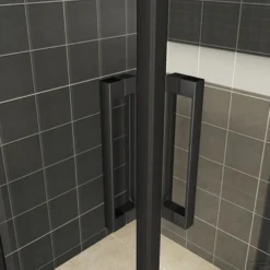 Wisbaden Douchecabine Skyline | Hoekinstap | 90x90x200cm | 8mm Helder Glas NANO Coating | Mat Zwart -Aanbiedingen Ontspan Bad Winkel douchecabine wiesbaden skyline hoekinstap 2 schuifdeuren 90x90x200 cm 8mm helder glas nano coating mat zwart 4