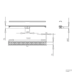 Douchegoot Best Design Moya Met Flens 100x7x6.7cm Gunmetal -Aanbiedingen Ontspan Bad Winkel douchegoot best design moya met flens 100x7x6.7cm gunmetal tech