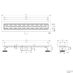Douchegoot Brauer StanDrain 110x7 Cm RVS Vloerflens Inclusief Kunststof Sifon Verstelbare Poten -Aanbiedingen Ontspan Bad Winkel douchegoot brauer 110x7 cm rvs vloerflens inclusief kunststof sifon verstelbare poten tec 1