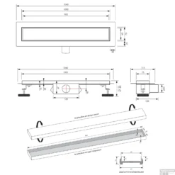 Douchegoot Brauer Koper Inclusief Vloerflens 100x7 Cm Zero Tegelinlegrooster Omkeerbaar -Aanbiedingen Ontspan Bad Winkel douchegoot brauer goud inclusief vloerflens 100x7 cm zero tegelinlegrooster omkeerbaar tec 2