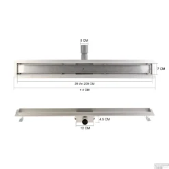 Messing Goud RVS Douchegoot Flens Met Uitneembaar Sifon MESSING GOUD ROOSTER (alle Maten) -Aanbiedingen Ontspan Bad Winkel douchegoot messing goud tech